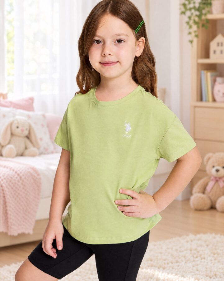 U.S. Polo Assn. Girls' Basic T-Shirt