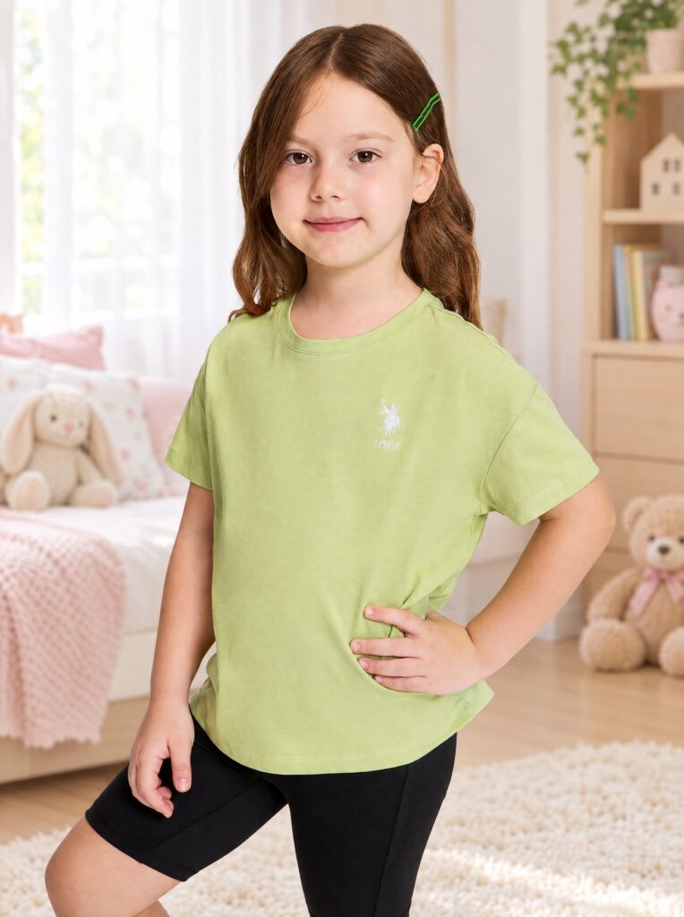 U.S. Polo Assn. Girls' Basic T-Shirt