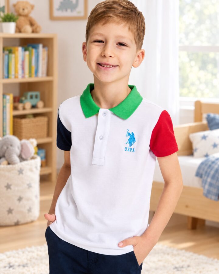 U.S. Polo Assn. Colour-Block Polo T-Shirt