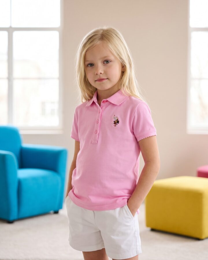 تيشيرت بولو وردي من U.S. Polo Assn.